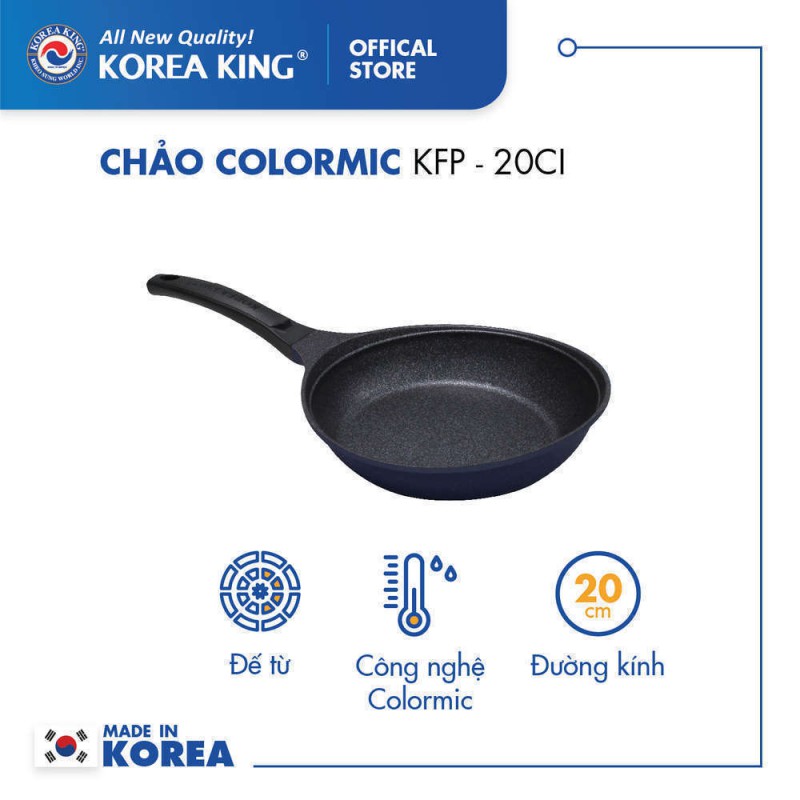 Chảo Chống Dính Colormic Korea King 20cm KFP-20CI