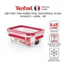 Hộp Thủy Tinh Vuông Tefal Masterseal Glass N1040512 - 450ml - Đỏ