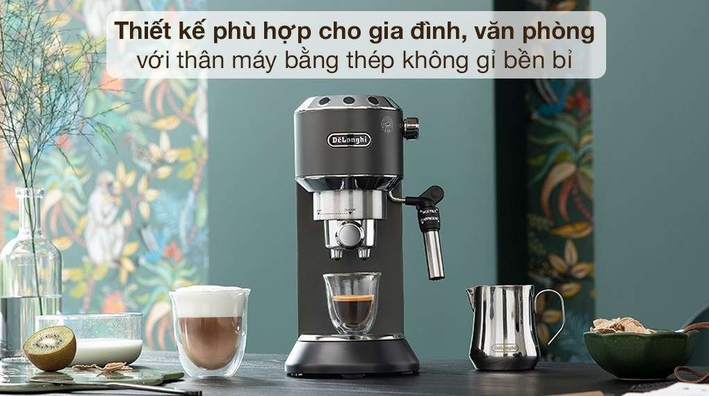 Máy Pha Cafe Màu Xám Delonghi 1300W EC785.GY