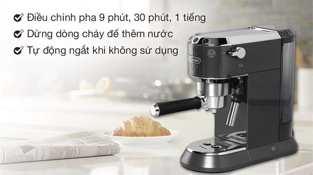 Máy Pha Cafe Màu Xám Delonghi 1300W EC785.GY