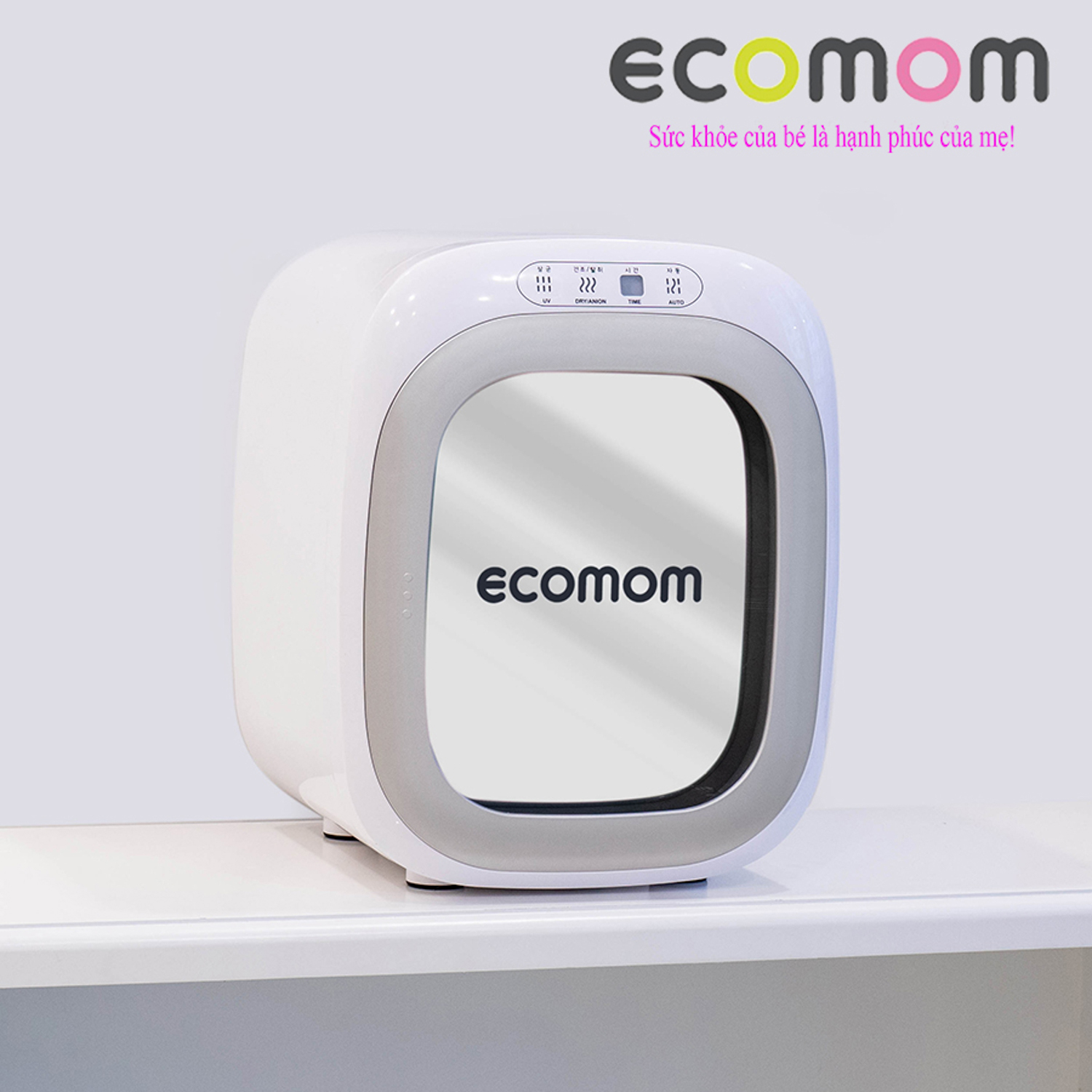 Máy Tiệt Trùng Sấy Khô Khử Mùi Bằng Tia Uv Ecomom Eco-100 Pro ECO10050 – Xám Bạc