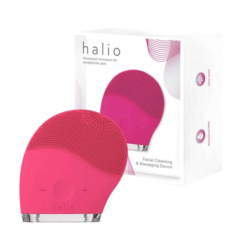 Máy Rửa Mặt Và Massage Halio Facial Cleansing & Massaging Device - Hot Pink