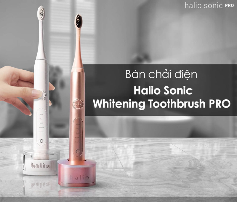 Bàn chải điện Halio Sonic Whitening Toothbrush PRO