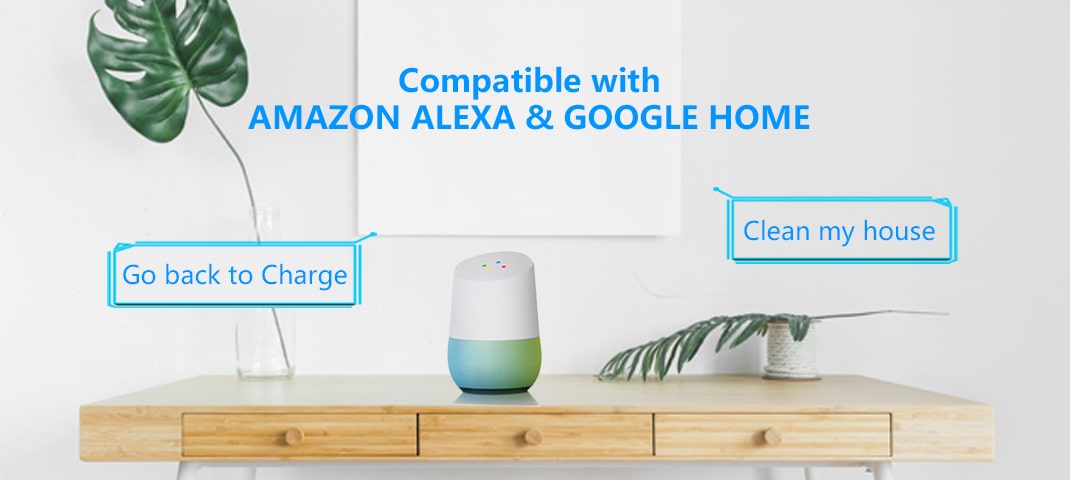 Tương thích với các trợ lý ảo điều khiển nhà thông minh Google Home và Amazon Alexa