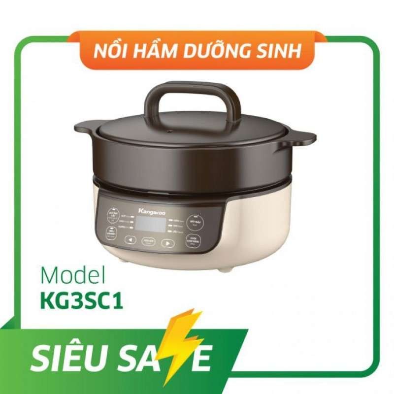  Nồi hầm dưỡng sinh Kangaroo KG3SC1 được bán tại SUPAR với mức giá ưu đãi